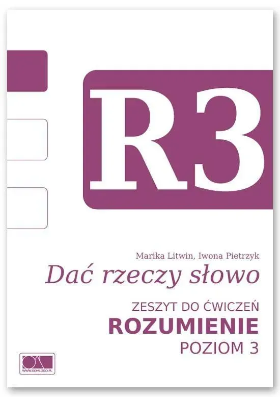 Dać rzeczy słowo. Rozumienie - poziom 3.