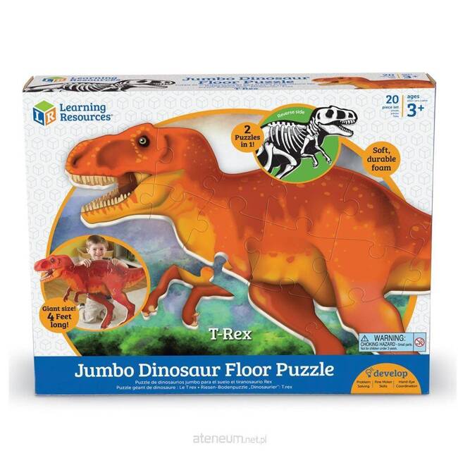 Duże, Piankowe Puzzle Podłogowe, Dinozaur T - Rex