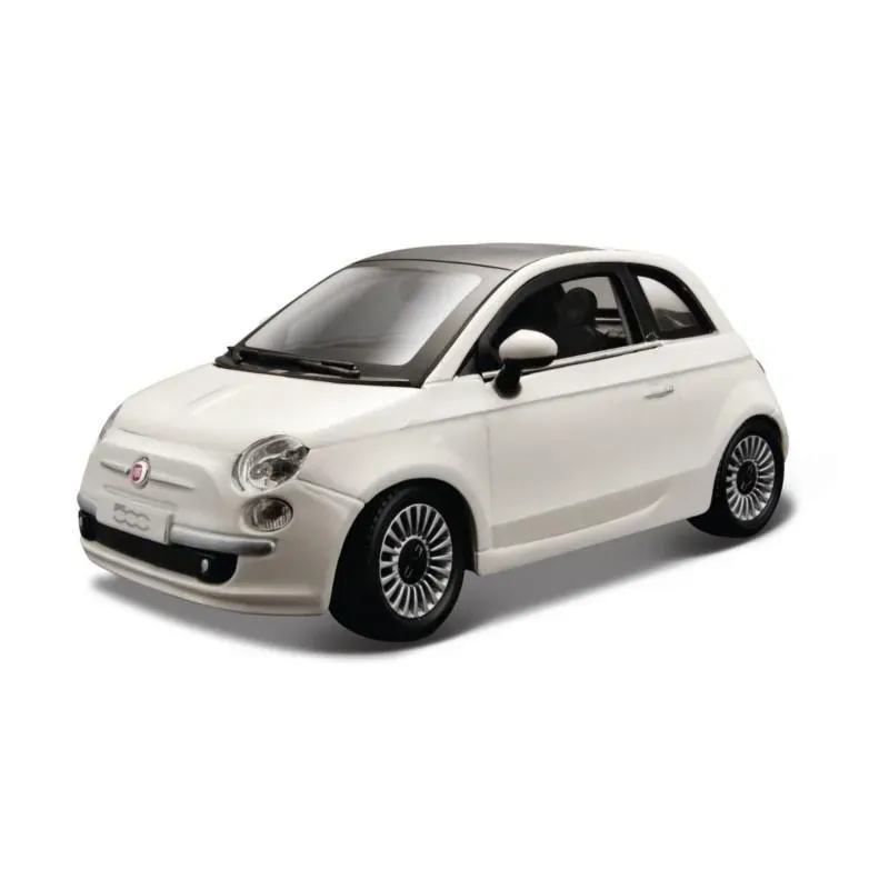 Fiat 500 White 1:24 BBURAGO