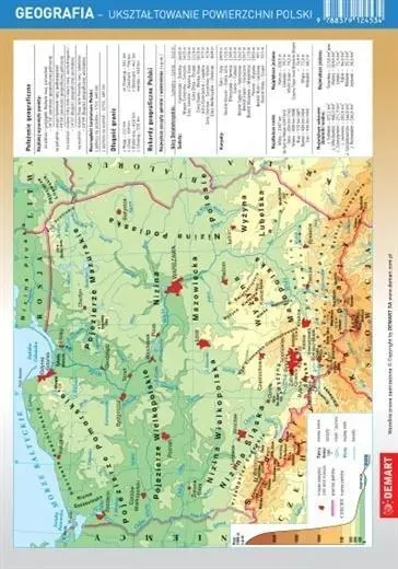 Geografia. Ukształtowanie powierzchni Polski. Karta edukacyjna