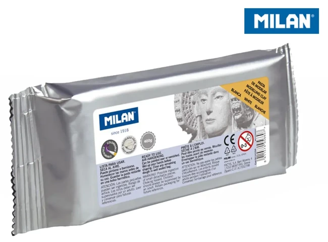 Glina do modelowania Milan biała AIR-DRY 400 g