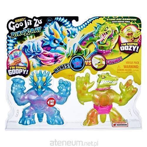 Goo Jit Zu - Figurki Dino X - Ray Tritops Vs. Shredz