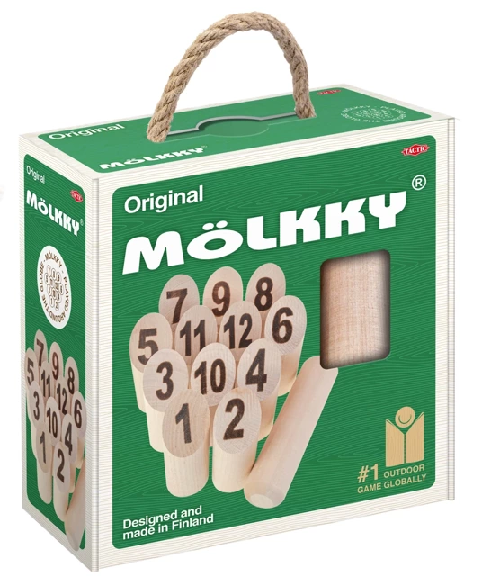 Gra Mölkky w kartoniku z rączką