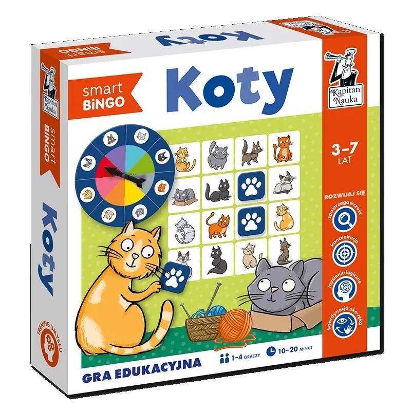 Gra edukacyjna Koty Smart bingo Kapitan Nauka