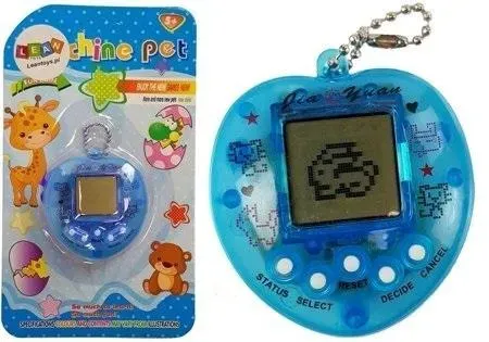 Gra elektroniczna tamagotchi niebieska