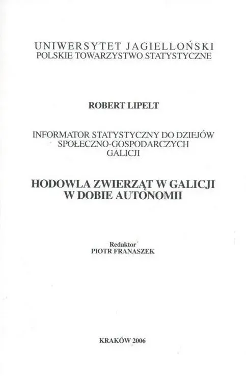 Hodowla zwierząt w Galicji w dobie autonomii