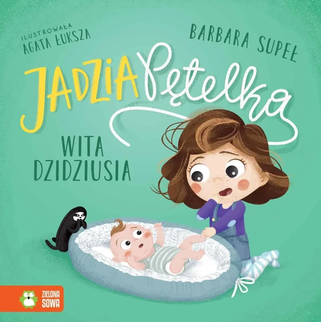 Jadzia Pętelka wita dzidziusia. Jadzia Pętelka