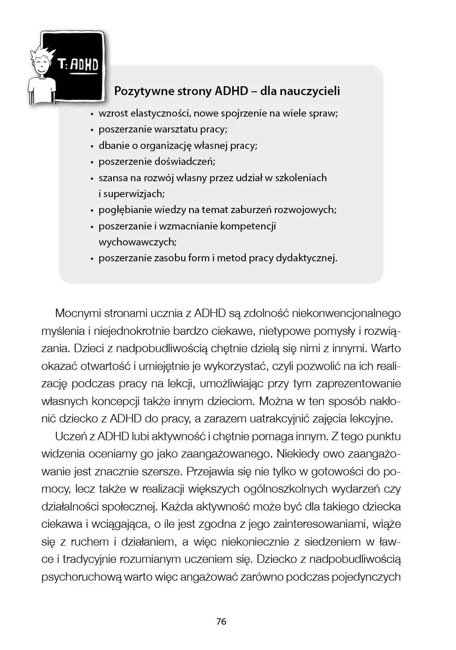 Jak pracować z dzieckiem z ADHD w domu i szkole Poradnik dla rodziców i nauczycieli