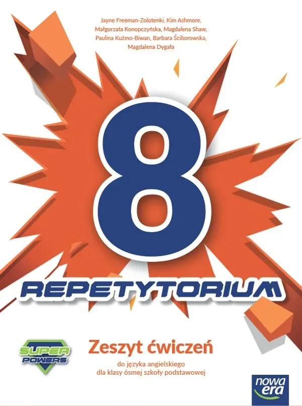 Język angielski Super Powers NEON zeszyt ćwiczeń repetytorium dla klasy 8 szkoły podstawowej EDYCJA 2024-2026