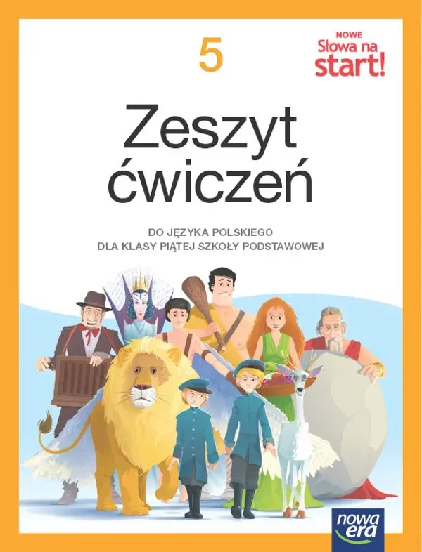 Język polski Słowa na start! NEON zeszyt ćwiczeń dla klasy 5 szkoły podstawowej EDYCJA 2024-2026