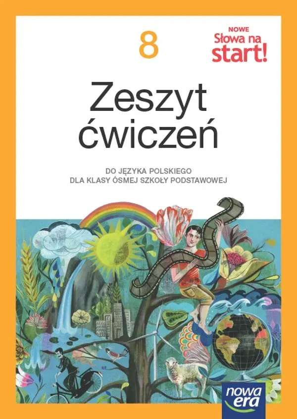 Język polski Słowa na start! NEON zeszyt ćwiczeń dla klasy 8 szkoły podstawowej EDYCJA 2024-2026