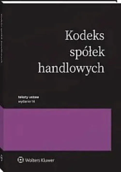 Kodeks spółek handlowych. Przepisy [PRZEDSPRZEDAŻ]