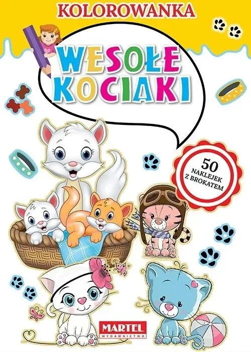 Kolorowanka Wesołe kociaki