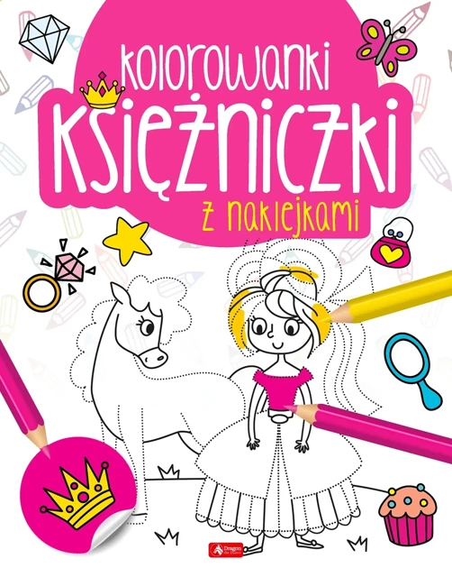 Kolorowanki. Księżniczki z naklejkami