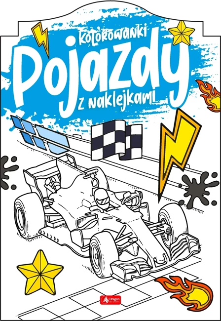 Kolorowanki. Pojazdy z naklejkami