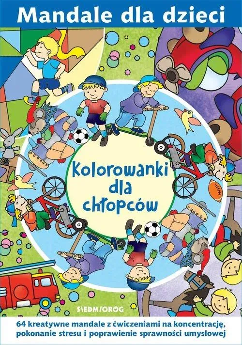 Kolorowanki dla chłopców. Mandale dla dzieci