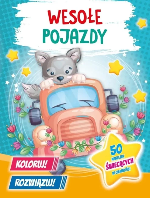 Koloruj! Rozwiązuj! 50 naklejek świecących