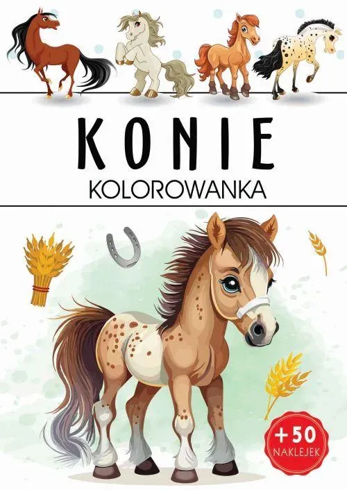 Konie. Kolorowanka