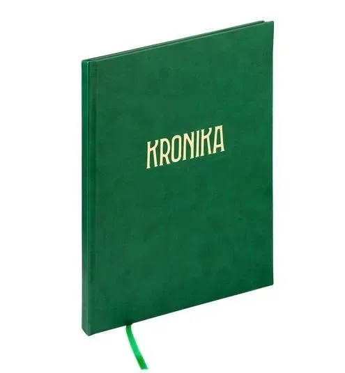 Kronika A4 120 kartek zielona GRAND