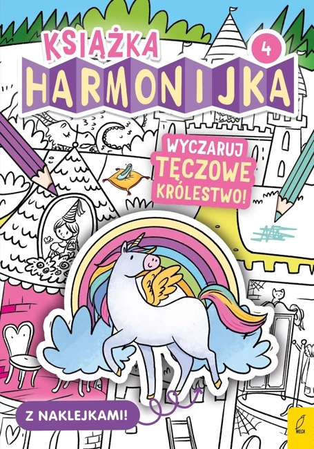 Książka harmonijka. Wyczaruj tęczowe królestwo cz.4