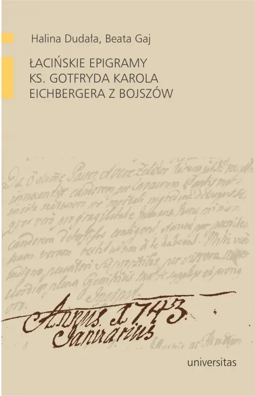 Łacińskie epigramy ks. Gotfryda Karola  Eichbergera z Bojszów