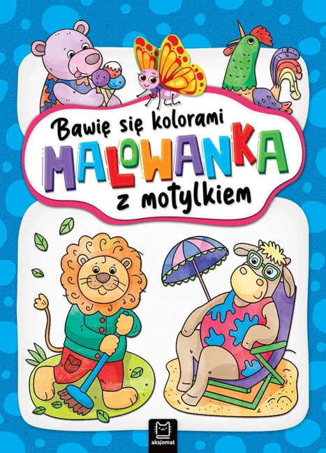 Malowanka z motylkiem. Bawię się kolorami