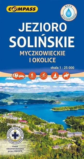 Mapa Jezioro Solińskie, Myczkowieckie.. lam