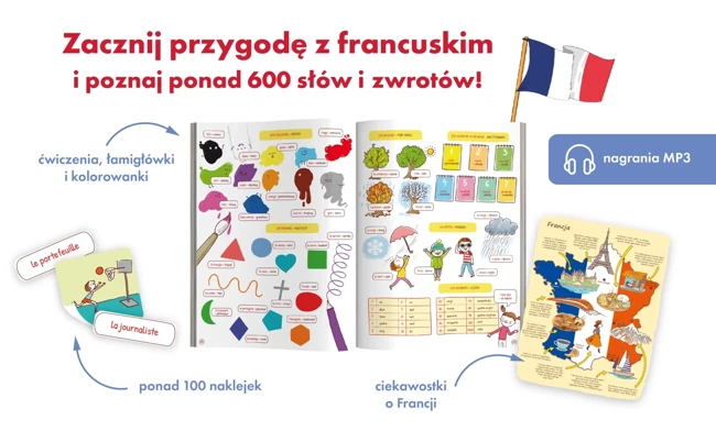 Mój pierwszy kurs francuskiego. 600 słów i zwrotów. Kapitan Nauka