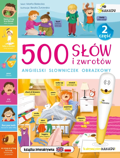 Mówiąca książka interaktywna 500 słów i zwrotów