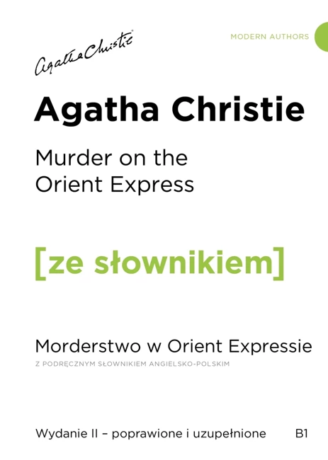 Murder on the Orient Express / Morderstwo w Orient Expressie z podręcznym słownikiem angielsko-polskim (wyd. 2 poprawione)