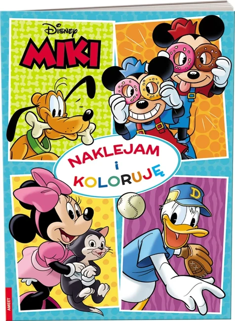 Naklejam i koloruję. Miki