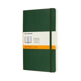 Notes 13x21 linie myrtle green MOLESKINE