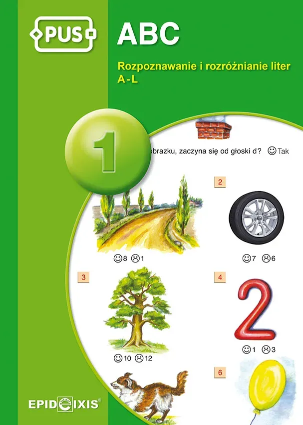 PUS ABC 1 - Rozpoznawanie i rozróżnianie liter A-L