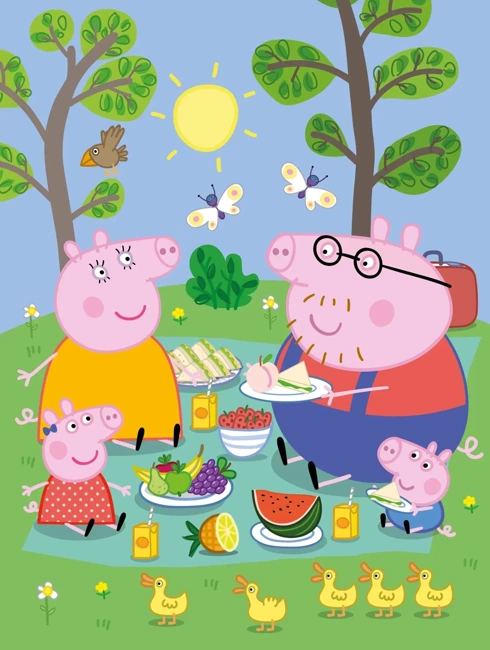 Peppa Pig. Wodne kolorowanie 13. Nie ma to jak rodzinka!