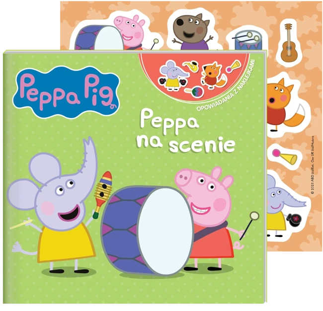 Peppa na scenie. Świnka Peppa. Opowiadania z naklejkami