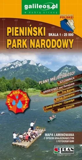 Pieniński Park Narodowy. Mapa wodoodporna 1:25 000