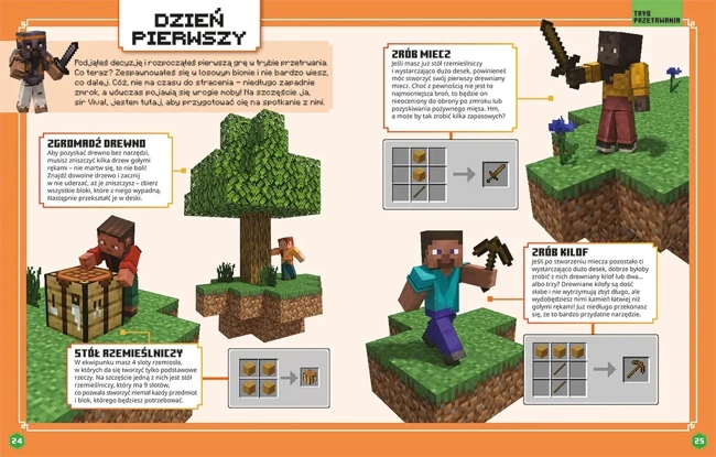 Podręcznik dla początkujących. Całkiem nowe wydanie 2024. Minecraft