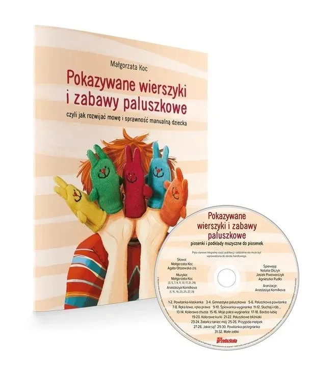 Pokazywane wierszyki i zabawy paluszkowe + CD