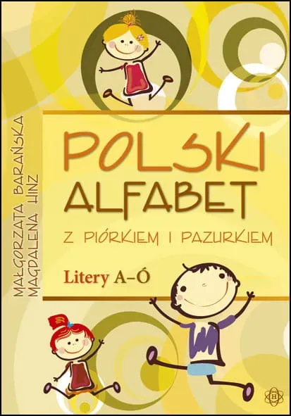 Polski alfabet z piórkiem i pazurkiem Litery A-Ó