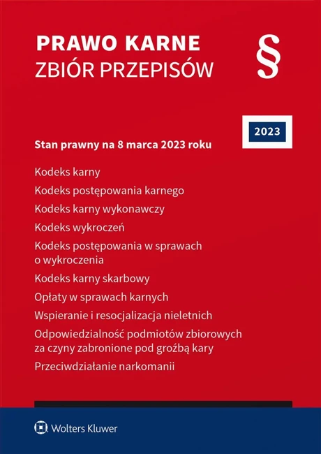 Prawo karne. Zbiór przepisów 2023