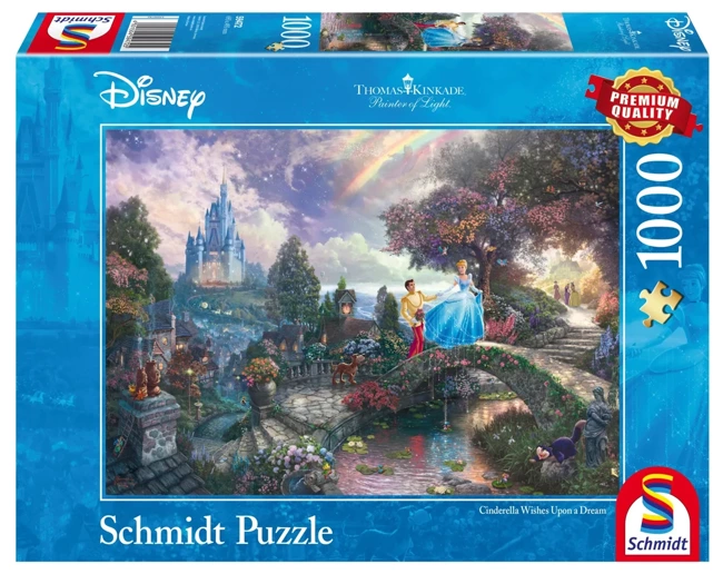 Puzzle 1000 PQ Kopciuszek Disney T.Kinkade 106296