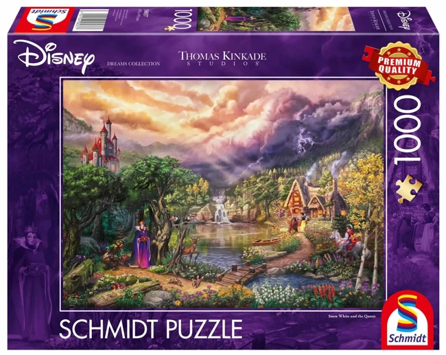 Puzzle 1000 PQ T. Kinkade Królewna Śnieżka i Zła Królowa Disney 112732