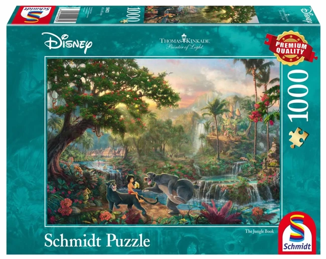 Puzzle 1000 PQ T. Kinkade Księga dżungli Disney 106297