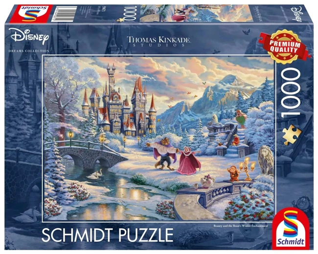 Puzzle 1000 PQ T. Kinkade Piękna i Bestia Disney 109413