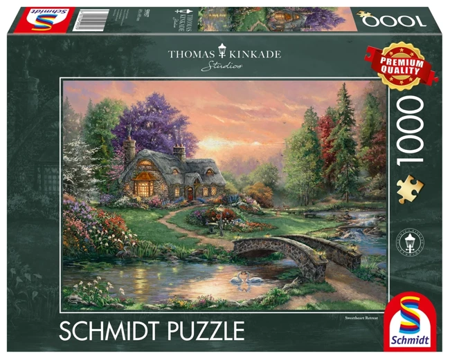 Puzzle 1000 PQ T. Kinkade Romantyczny weekend 111100