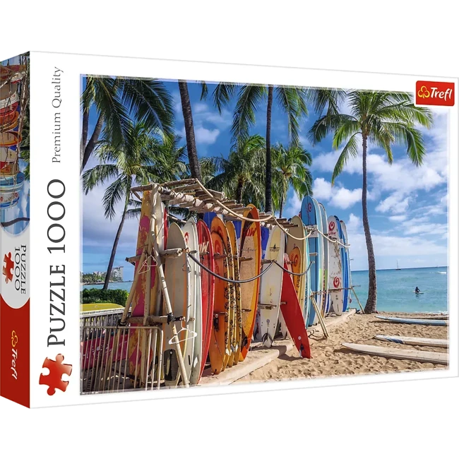 Puzzle 1000 Plaża Waikiki Hawaje 10742