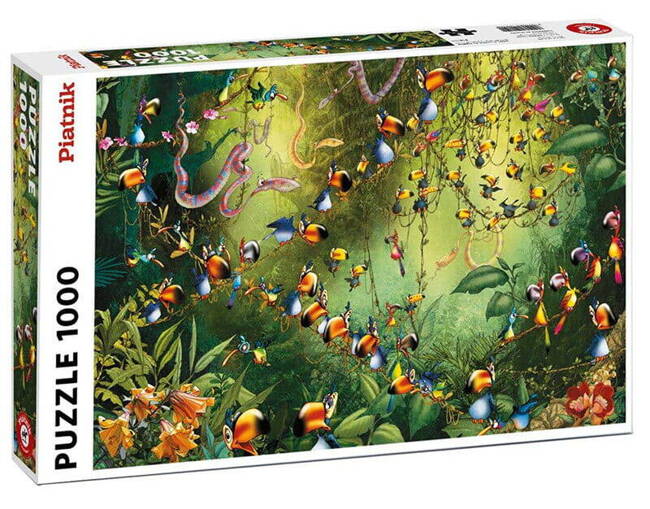 Puzzle 1000 Ruyer Tukany w dżungli