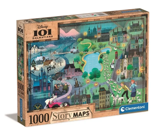 Puzzle 1000 Story Maps 101 Dalmatyńczyków