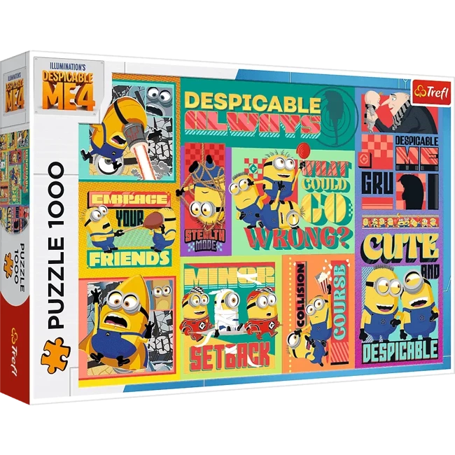 Puzzle 1000  Szalone przygody Minionków 10820