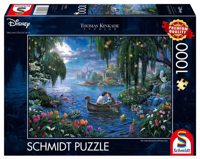 Puzzle 1000 T. Kinkade Mała Syrenka i książę Eryk